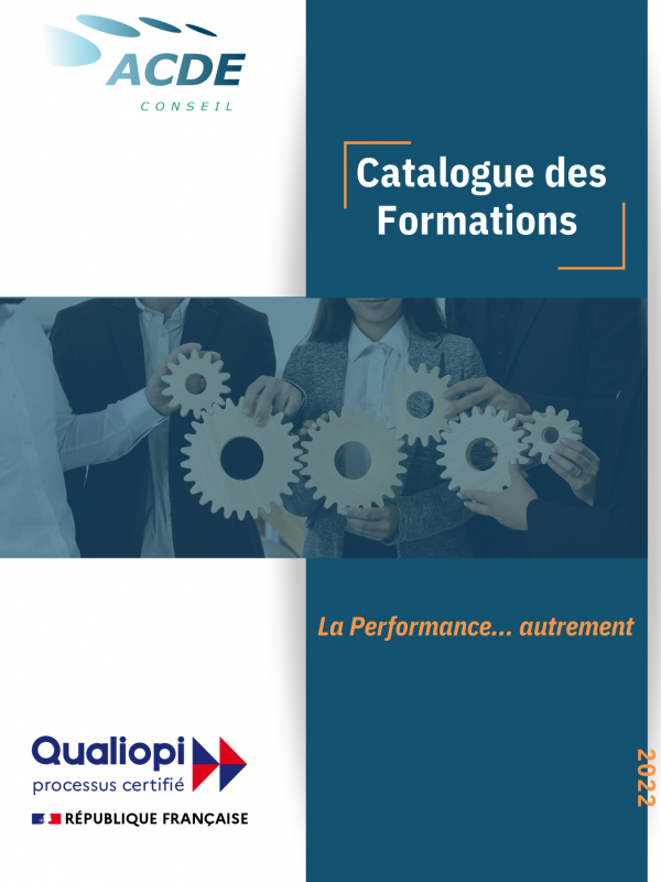 Photo de couverture du catalogue des formations ACDE Conseil